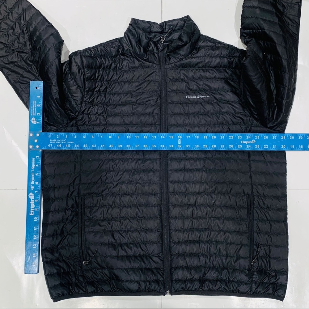Eddie Bauer EB650 Down Fill Black Lightweight Full-Zip Puffer Jacket - Picture 3 of 6